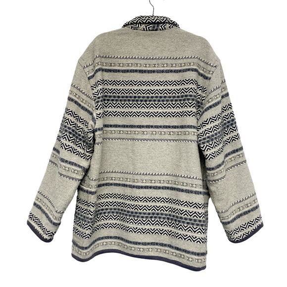 Vintage The Limited Womens Size L Oversized Printed Button Front Coat - Picture 6 of 6